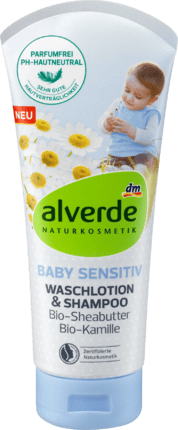 Alverde Baby Waslotion & Shampoo Sensitive 200 ml
