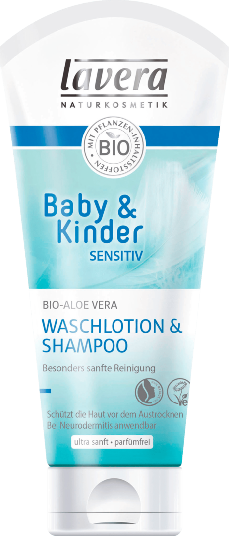 Lavera Waslotion & Shampoo Baby & kinderen Gevoelig 200 ml