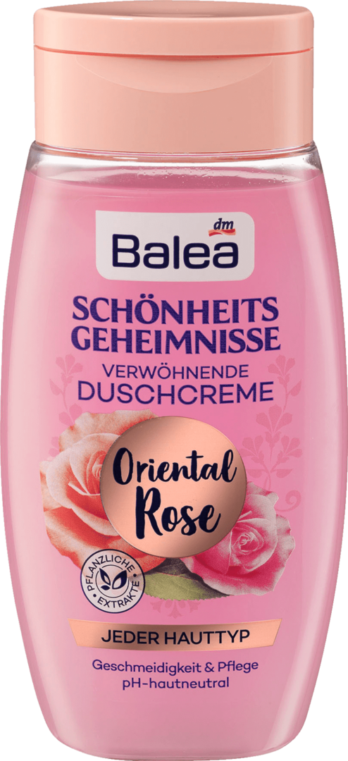 Balea schoonheidsgeheimen Shower beauty secrets Rose, 250 ml