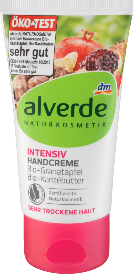 Alverde Handcrème Intensieve Granaatappel-Sheaboter 75 ml