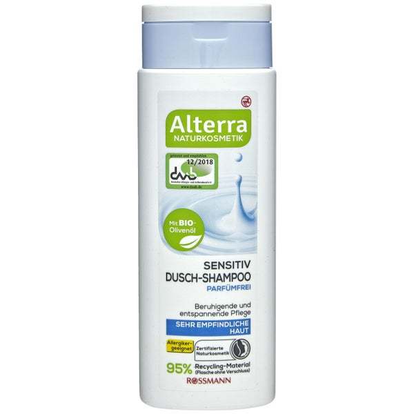 Alterra Sensitive Douche Shampoo Zonder Parfum 250 ml - Alterra Naturkosmetik