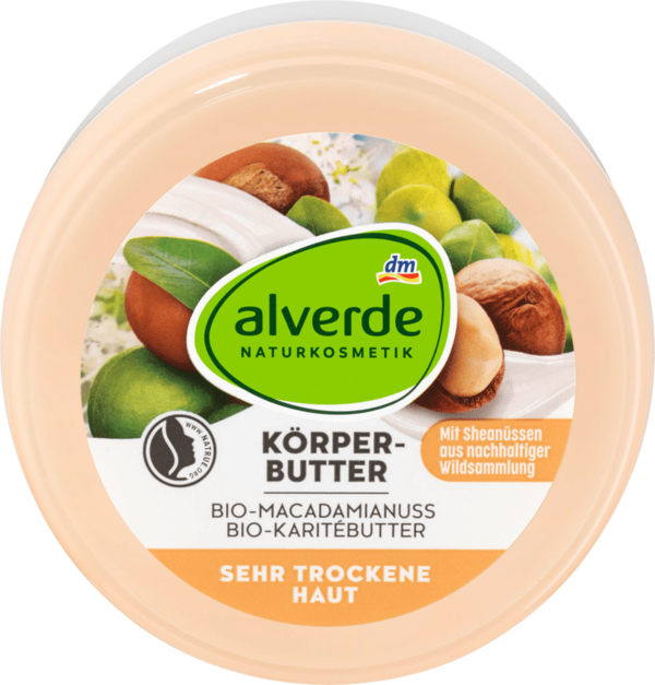 Alverde Body Butter Macadamia Nuts Shea Butter 200 ml