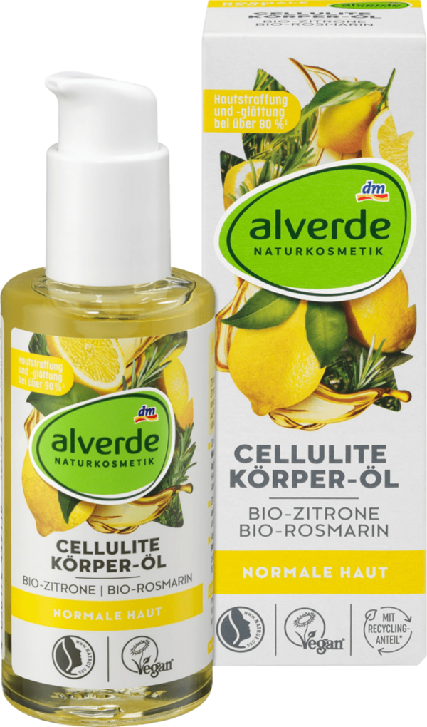 Alverde Body Oil Cellulite Organic Lemon Organic Rosemary 100 ml