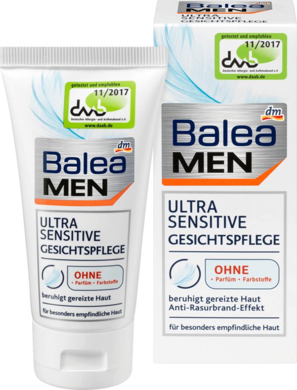 Balea Men Ultra Sensitive Gezichtsverzorging  50 ml