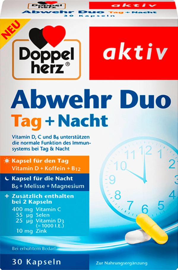 Doppelherz Defense Duo Dag + Nachtcapsules