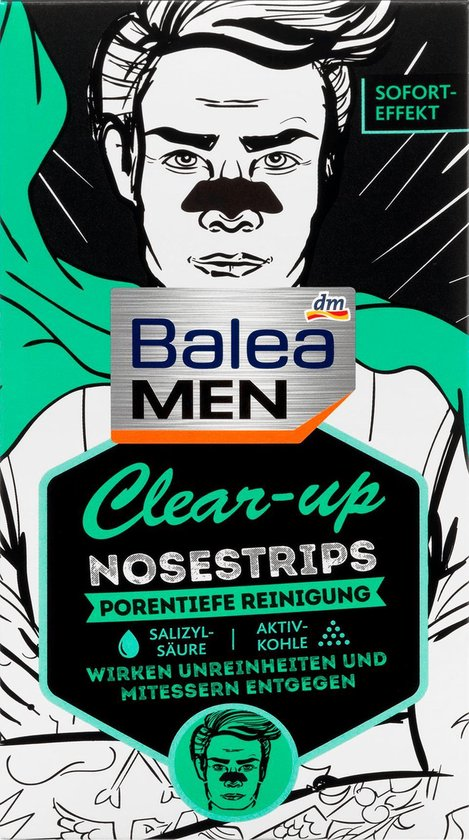 Balea MEN Clear-up Nosestrips  3 Stuks