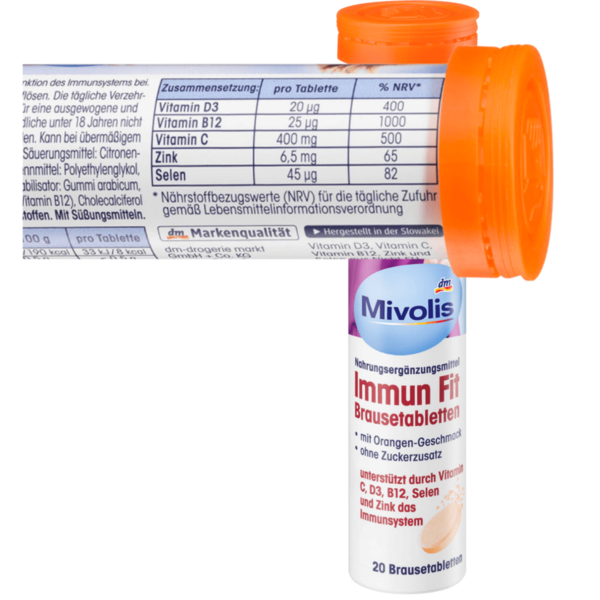 Mivolis Immun Fit Bruistabletten met Vitamine C