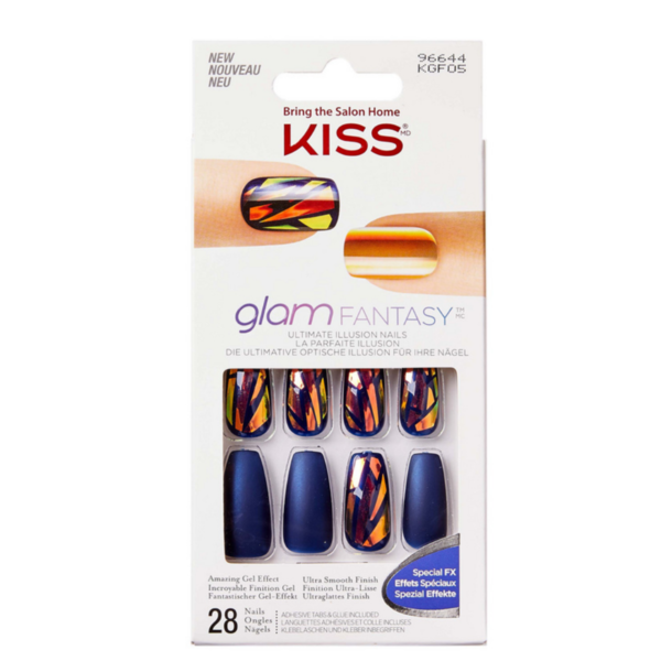 KISS Glam Fantasy Nails- Catch My Vibe 28 Stuks