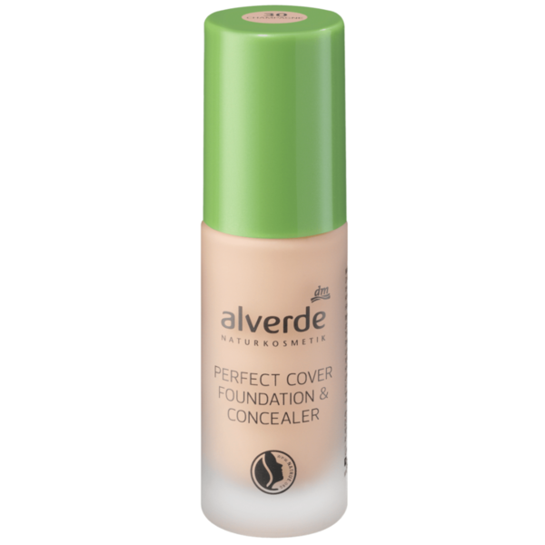 Alverde Perfect Cover Foundation & Concealer Champagne 30, 20 ml