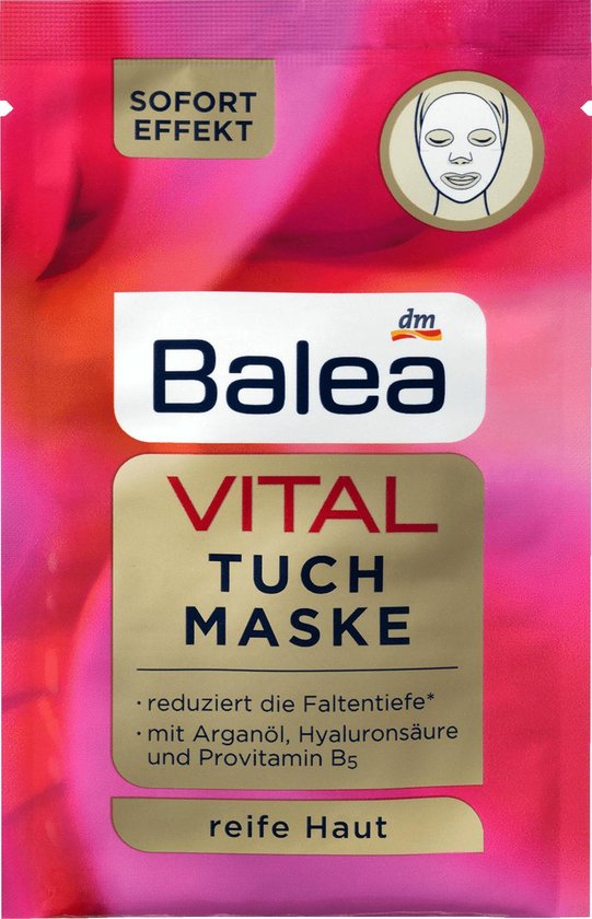 Balea Gezichtsmaskers verzorging Tuch Maske VITAL