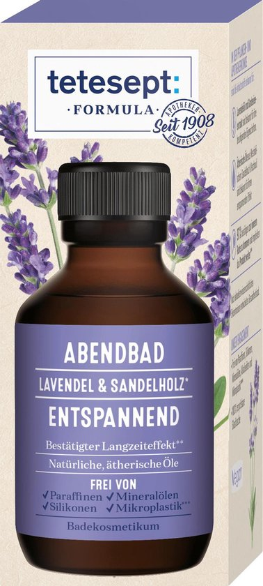 Tetesept Avondbadformule lavendel & Sandelhout 100 ml
