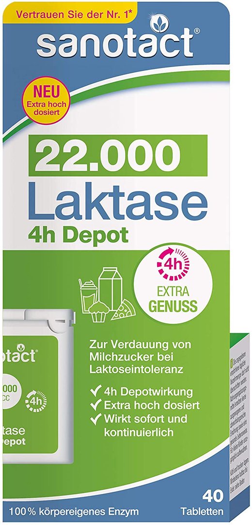 Sanotact Lactase 22000 Depot 40 Stuks