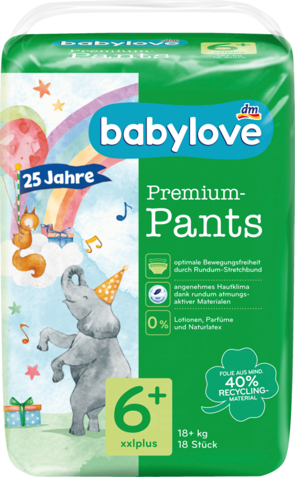 Babylove Premium Pants Luierbroekjes - maat 6+ - XXLplus - 18+ kg (18 stuks)