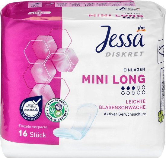 Jessa Diskret Discreet maandverband Mini Long (16St)