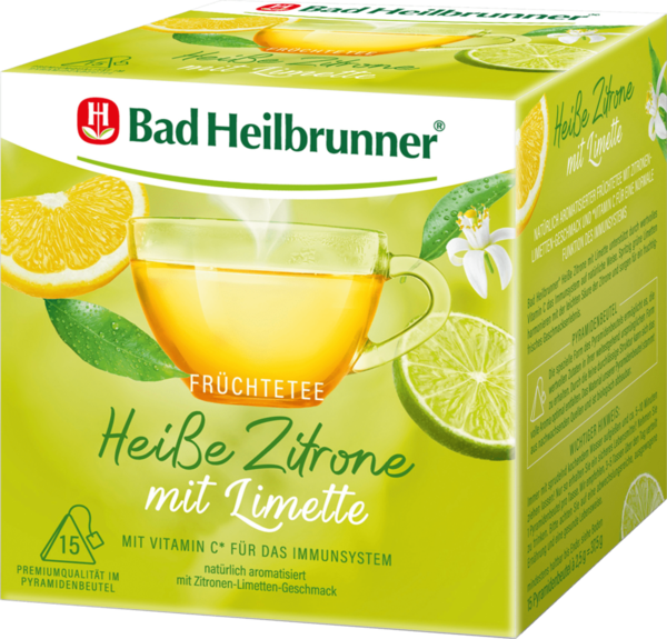 BAD HEILBRUNNER Fruitthee Hete Citroen & Limoen 37,5g
