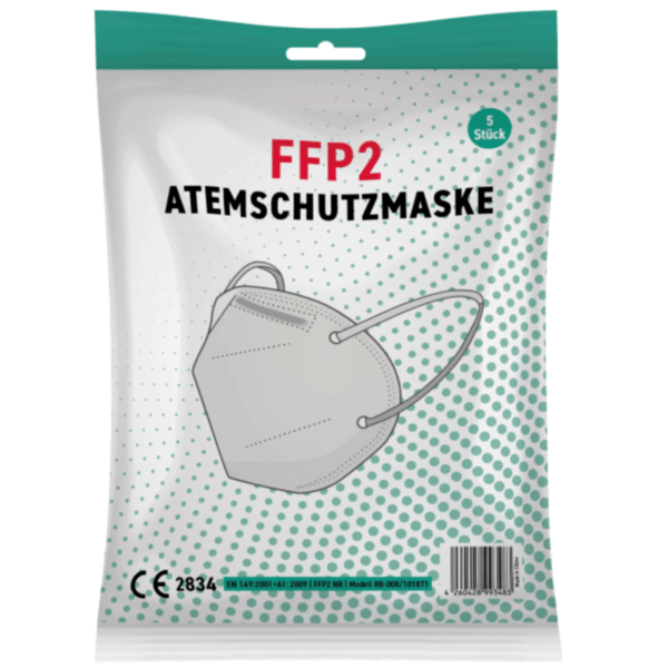 Mondkapjes Duitsland FFP2 - 5 Stuks