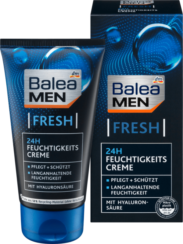 Balea MEN Fresh 24-uurs Hydraterende Crème 75 ml