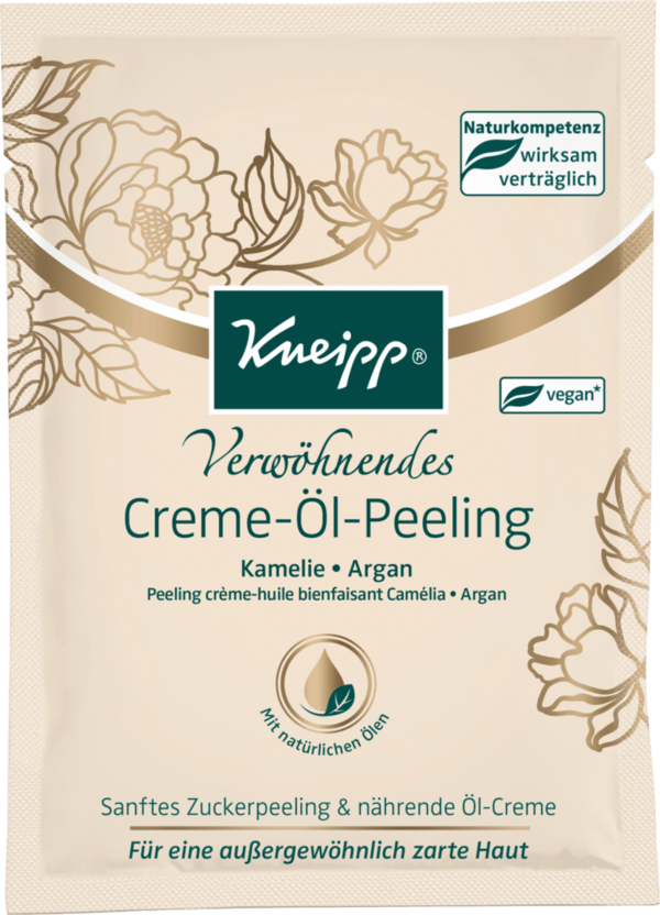Kneipp Crème-Olie Peeling Camelia & Argan 40 ml