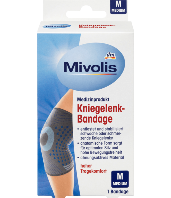 Mivolis Kniegewricht Bandage Maat M 1 St