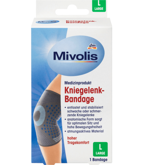 Mivolis Kniegewricht Bandage Maat L 1 St