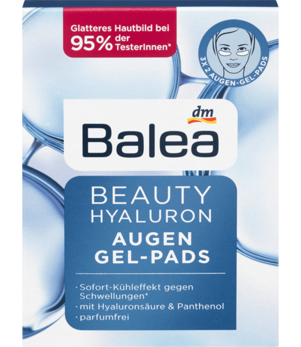 Balea Beauty Hyaluron Eye Gel Pads (3x2 Stück), 3 St
