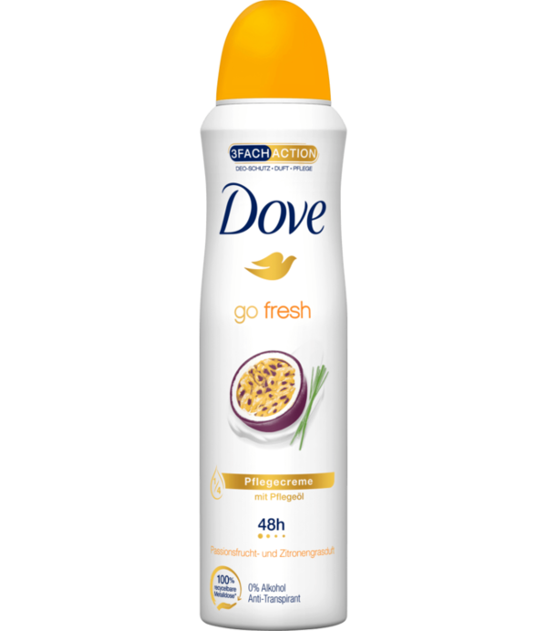 Dove Deodorant Spray Go Fresh Passievrucht Citroengras, 150 ml