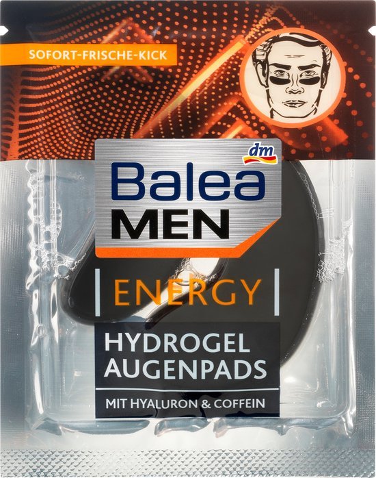 Balea MEN Energy Hydrogel Oog pads - Oogmasker ( 1 Paar)