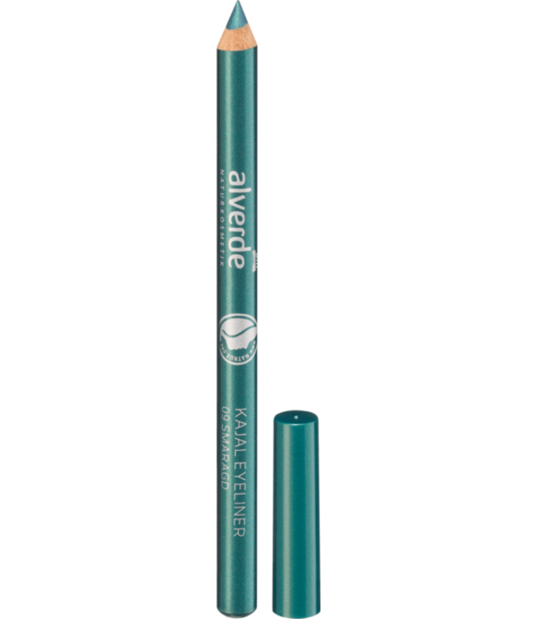 alverde NATURKOSMETIK Kajal Eyeliner Smaragd 09, 1,1 g